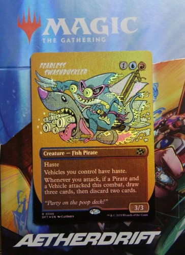 2025 Aetherdrift Art Series Fearless Swashbuckler // Fearless Swashbuckler [Gold Signature] common #51 common card image
