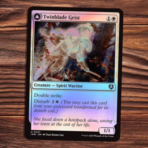 2025 Innistrad Remastered Twinblade Geist // Twinblade Invocation #47 uncommon card image
