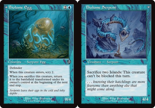2025 Innistrad Remastered Biolume Egg // Biolume Serpent #54 uncommon card image