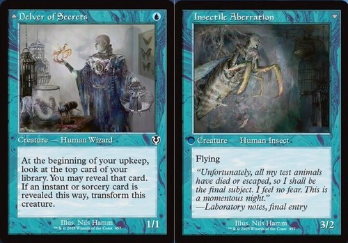 2025 Innistrad Remastered Delver of Secrets // Insectile Aberration #60 common card image