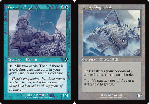 2025 Innistrad Remastered Grizzled Angler // Grisly Anglerfish [Foil] uncommon #67 uncommon card image