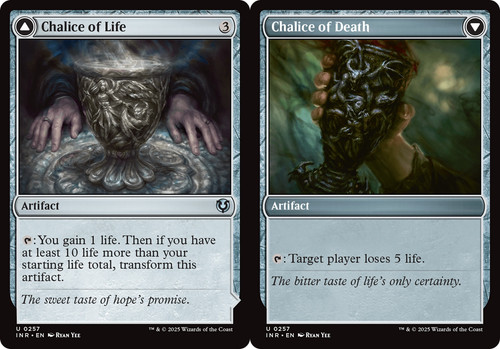 2025 Innistrad Remastered Chalice of Life // Chalice of Death #257 uncommon card image