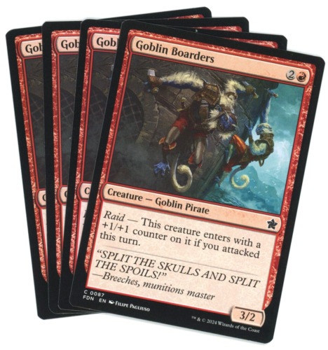 2024 Foundations Art Series Goblin Boarders // Goblin Boarders common #11 common card image