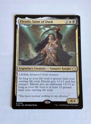 2024 Foundations Art Series Elenda, Saint of Dusk // Elenda, Saint of Dusk common #15 common card image