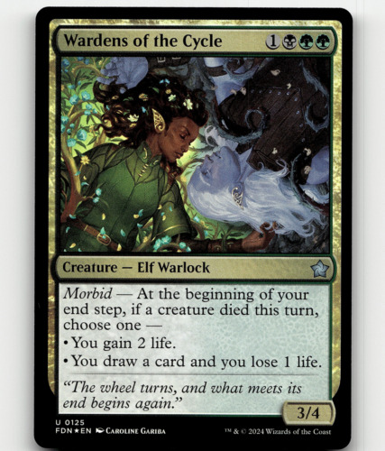 2024 Foundations Art Series Wardens of the Cycle // Wardens of the Cycle common #17 common card image