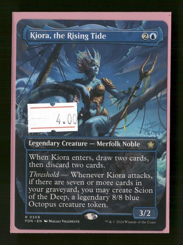 2024 Foundations Art Series Kiora, the Rising Tide // Kiora, the Rising Tide common #30 common card image