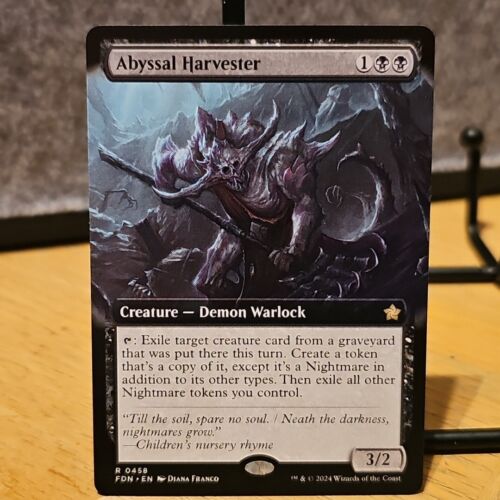 2024 Foundations Art Series Abyssal Harvester // Abyssal Harvester common #34 common card image