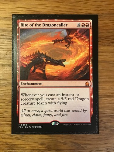 2024 Foundations Art Series Rite of the Dragoncaller // Rite of the Dragoncaller common #38 common card image