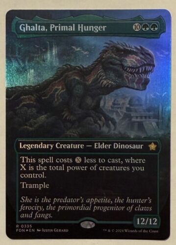 2024 Foundations Art Series Ghalta, Primal Hunger // Ghalta, Primal Hunger common #41 common card image