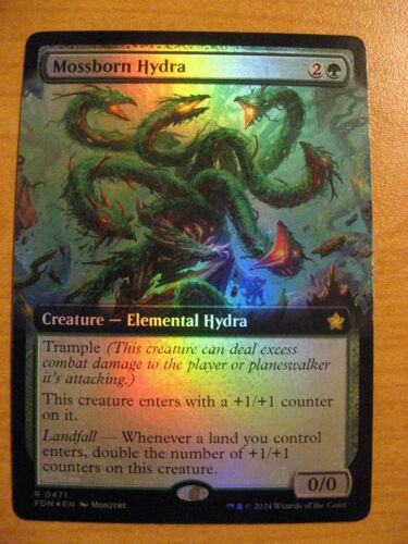 2024 Foundations Art Series Mossborn Hydra // Mossborn Hydra common #42 common card image