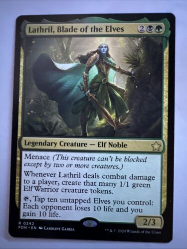 2024 Foundations Art Series Lathril, Blade of the Elves // Lathril, Blade of the Elves common #48 common card image