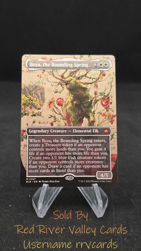 2024 Bloomburrow Art Series Beza, the Bounding Spring // Beza, the Bounding Spring common #1 common card image
