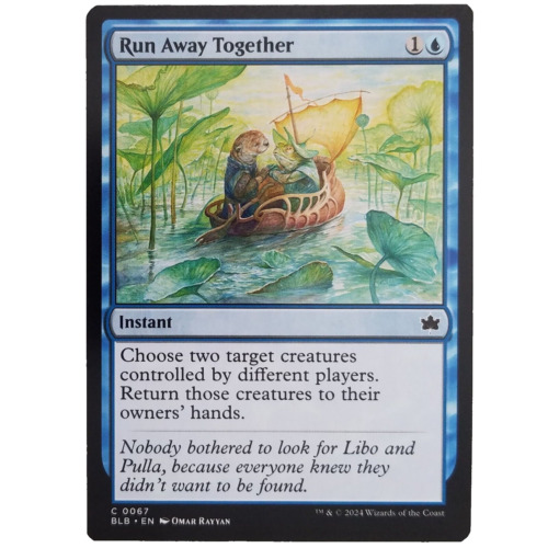 2024 Bloomburrow Art Series Run Away Together // Run Away Together common #11 common card image