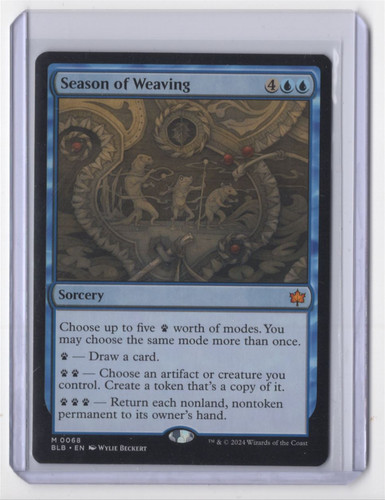 2024 Bloomburrow Art Series Season of Weaving // Season of Weaving common #12 common card image