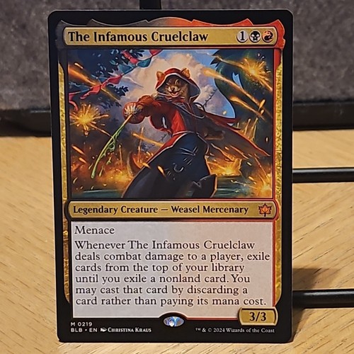 2024 Bloomburrow Art Series The Infamous Cruelclaw // The Infamous Cruelclaw common #28 common card image