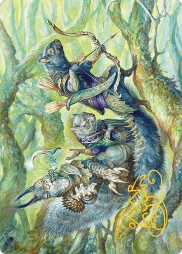 2024 Bloomburrow Art Series The Odd Acorn Gang // The Odd Acorn Gang common #32 common card image