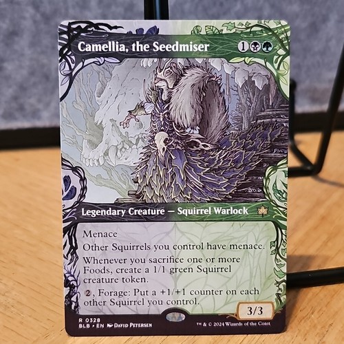 2024 Bloomburrow Art Series Camellia, the Seedmiser // Camellia, the Seedmiser #47 common card image