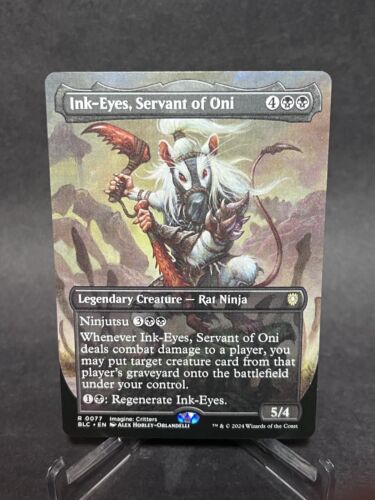 2024 Bloomburrow Art Series Ink-Eyes, Servant of Oni // Ink-Eyes, Servant of Oni #50 common card image