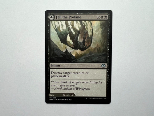2024 Modern Horizons 3 Fell the Profane // Fell Mire #244 uncommon card image