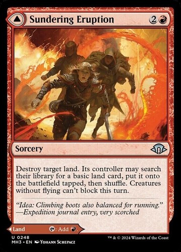 2024 Modern Horizons 3 Sundering Eruption // Volcanic Fissure #248 uncommon card image