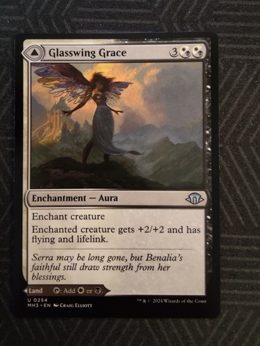 2024 Modern Horizons 3 Glasswing Grace // Age-Graced Chapel #254 uncommon card image
