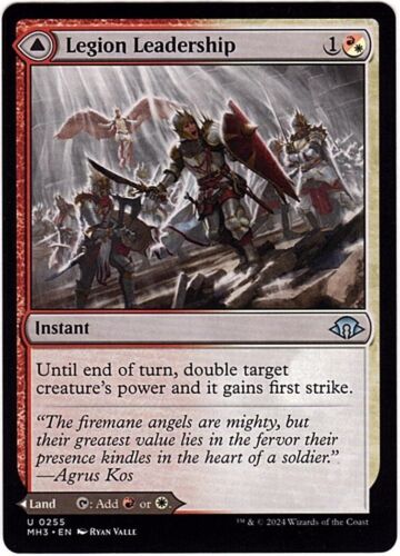 2024 Modern Horizons 3 Legion Leadership // Legion Stronghold #255 uncommon card image
