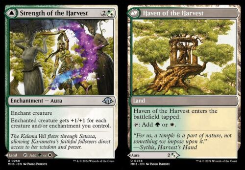 2024 Modern Horizons 3 Strength of the Harvest // Haven of the Harvest #258 uncommon card image