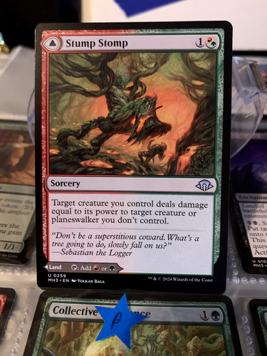 2024 Modern Horizons 3 Stump Stomp // Burnwillow Clearing #259 uncommon card image