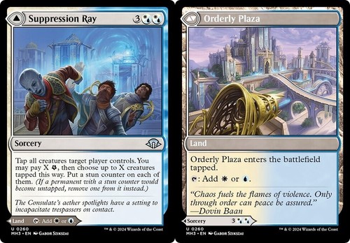 2024 Modern Horizons 3 Suppression Ray // Orderly Plaza #260 uncommon card image