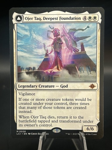 2023 The Lost Caverns of Ixalan Ojer Taq, Deepest Foundation // Temple of Civilization mythic #26 mythic card image