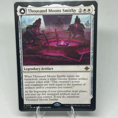 2023 The Lost Caverns of Ixalan Thousand Moons Smithy // Barracks of the Thousand rare #39 rare card image