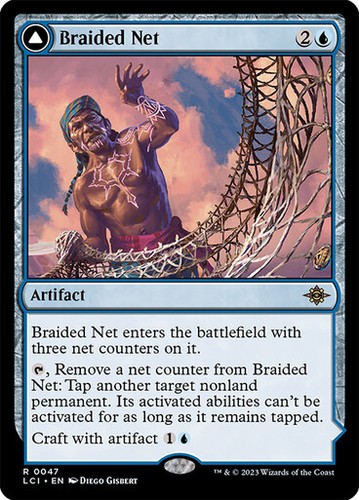 2023 The Lost Caverns of Ixalan Braided Net // Braided Quipu rare #47 rare card image