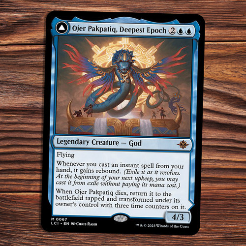 2023 The Lost Caverns of Ixalan Ojer Pakpatiq, Deepest Epoch // Temple of Cyclical Time mythic #67 mythic card image