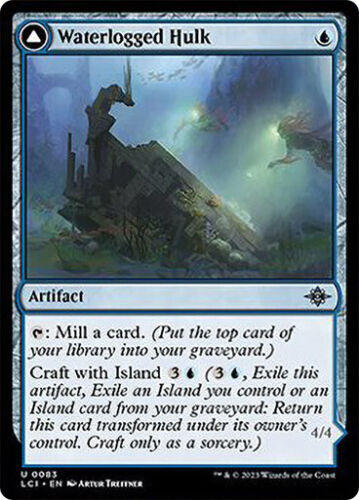 2023 The Lost Caverns of Ixalan Waterlogged Hulk // Watertight Gondola #83 uncommon card image