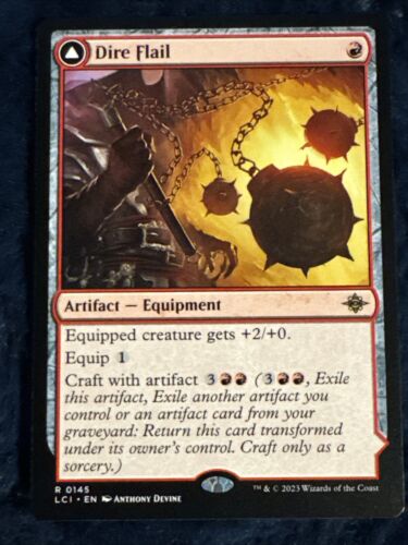 2023 The Lost Caverns of Ixalan Dire Flail // Dire Blunderbuss rare #145 rare card image