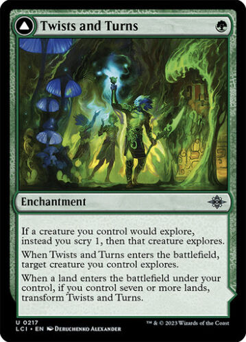 2023 The Lost Caverns of Ixalan Twists and Turns // Mycoid Maze #217 uncommon card image