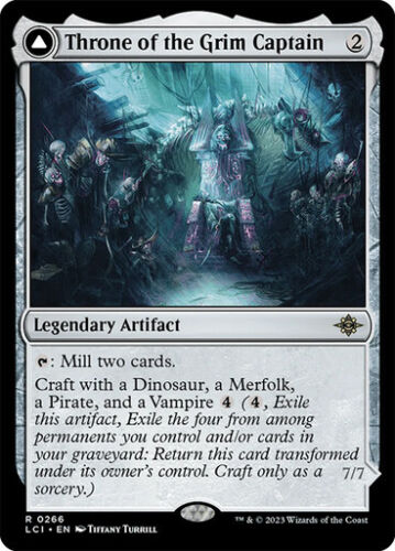 2023 The Lost Caverns of Ixalan Throne of the Grim Captain // The Grim Captain rare #266 rare card image