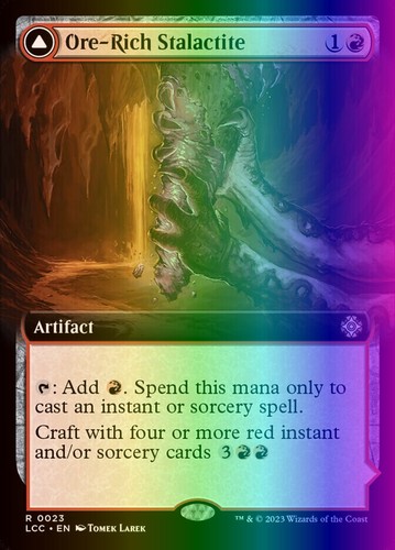 2023 The Lost Caverns of Ixalan Commander Ore-Rich Stalactite // Cosmium Catalyst rare #11 rare card image