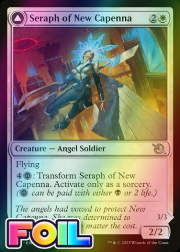 2023 March of the Machine Seraph of New Capenna // Seraph of New Phyrexia uncommon #36 uncommon card image