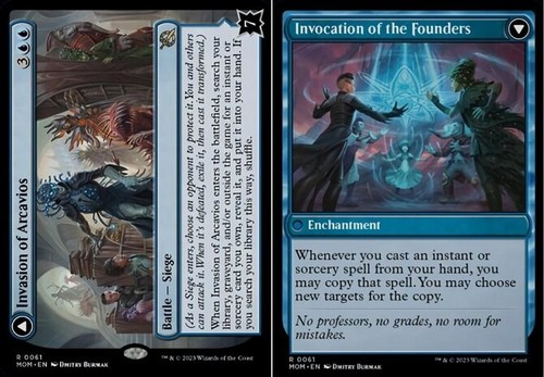 2023 March of the Machine Invasion of Arcavios // Invocation of the Founders #61 rare card image