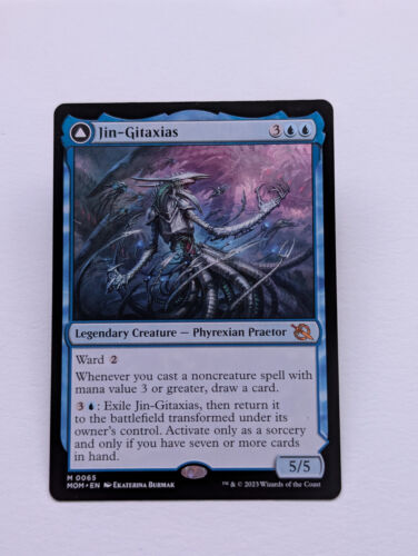 2023 March of the Machine Jin-Gitaxias // The Great Synthesis mythic #65 mythic card image