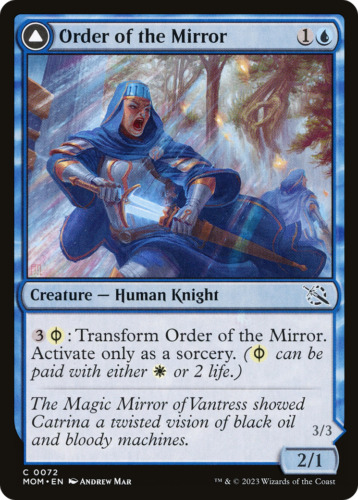 2023 March of the Machine Order of the Mirror // Order of the Alabaster Host #72 common card image