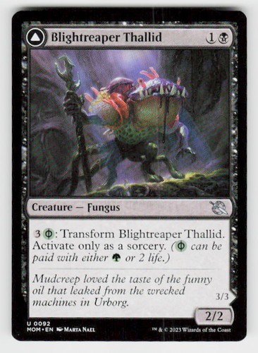 2023 March of the Machine Blightreaper Thallid // Blightsower Thallid uncommon #92 uncommon card image