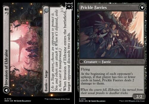 2023 March of the Machine Invasion of Eldraine // Prickle Faeries uncommon #113 uncommon card image