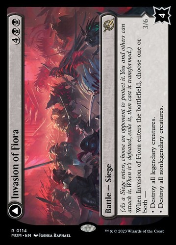 2023 March of the Machine Invasion of Fiora // Marchesa, Resolute Monarch #114 rare card image