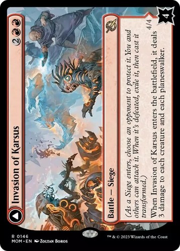 2023 March of the Machine Invasion of Karsus // Refraction Elemental #146 rare card image