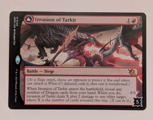 2023 March of the Machine Invasion of Tarkir // Defiant Thundermaw #149 mythic card image
