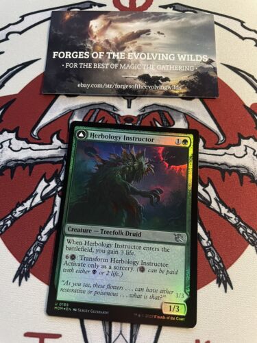 2023 March of the Machine Herbology Instructor // Malady Invoker uncommon #189 uncommon card image