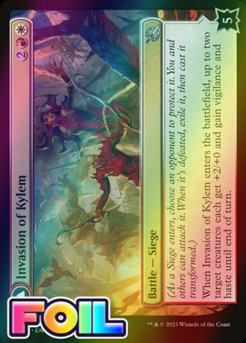 2023 March of the Machine Invasion of Kylem // Valor's Reach Tag Team uncommon #235 uncommon card image