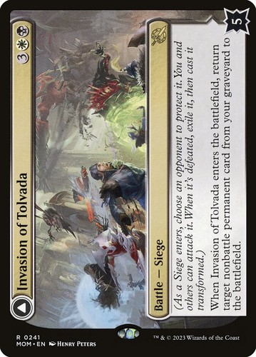 2023 March of the Machine Invasion of Tolvada // The Broken Sky #241 rare card image
